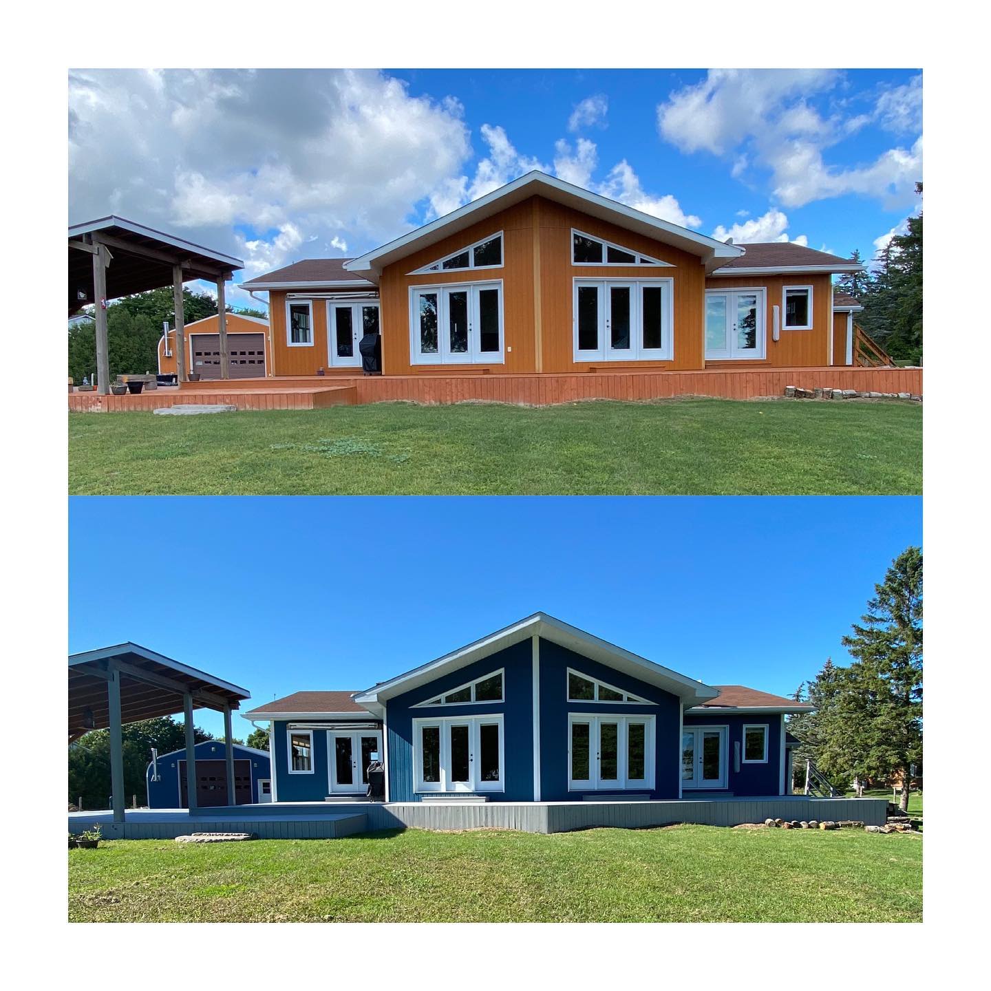 before & after exterior